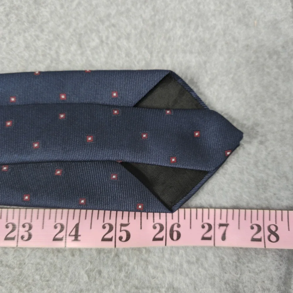 Oscar‎ De La Renta Men's Repp Tie Blue Red Slim Logo